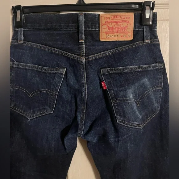 LVC Levi’s 505-0217 big E selvedge size 29x34 fit 28x26